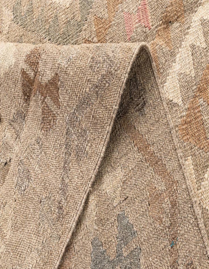 Detail image of  5' 10 x 7' 10  Hand Woven Kilim Maymana Wool Rug