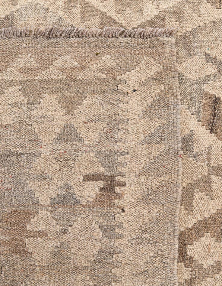 Detail image of  6' 4 x 8' 1  Hand Woven Kilim Maymana Wool Rug