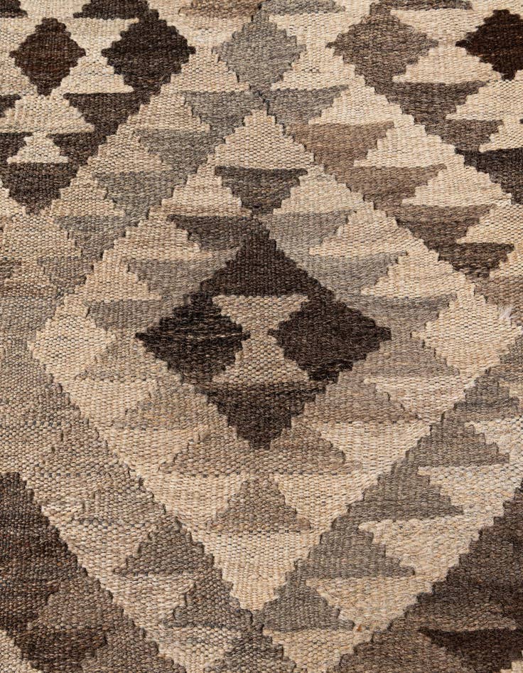 Detail image of  6' 3 x 9' 8  Hand Woven Kilim Maymana Wool Rug