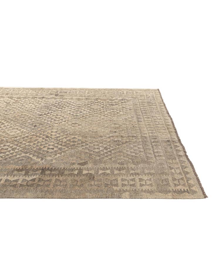 Detail image of  6' 8 x 9' 5  Hand Woven Kilim Maymana Wool Rug