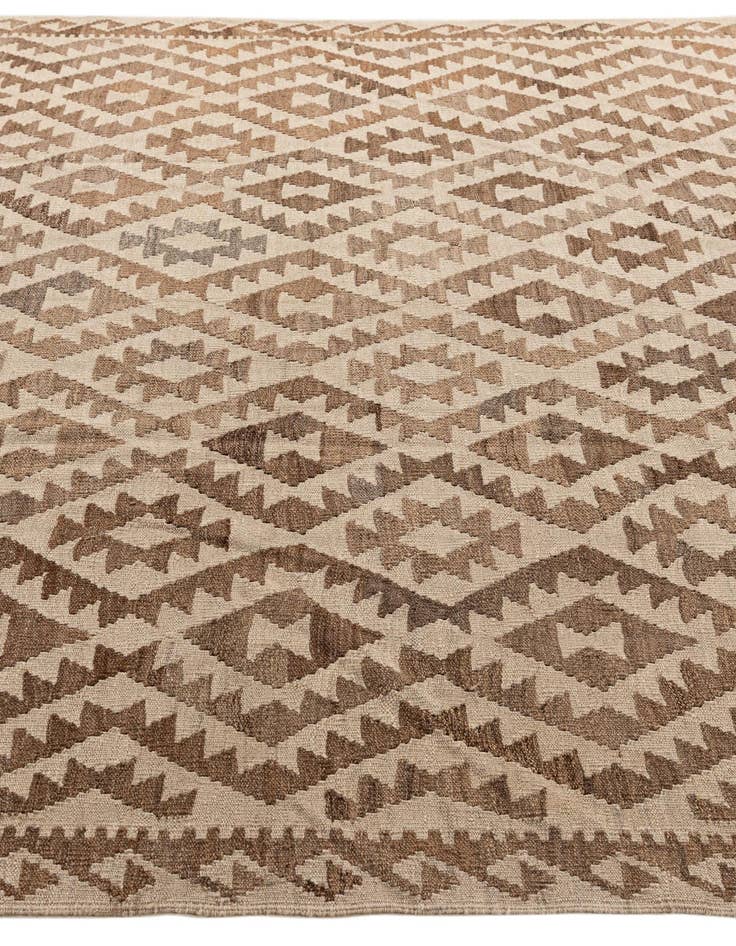Detail image of  7' 1 x 9' 8  Hand Woven Kilim Maymana Wool Rug