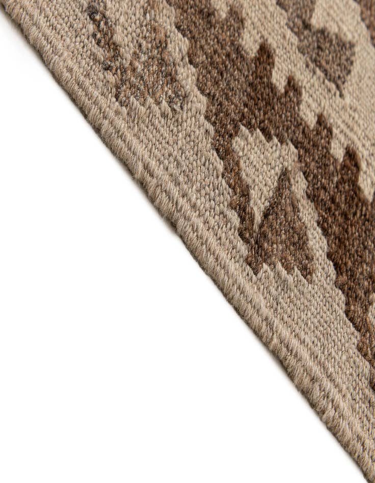 Detail image of  7' 1 x 9' 8  Hand Woven Kilim Maymana Wool Rug