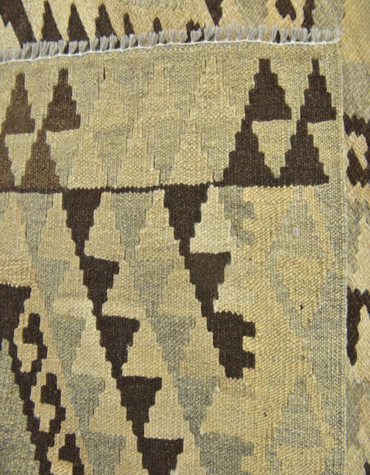 Detail image of  2' 7 x 4'  Hand Woven Kilim Maymana Wool Rug