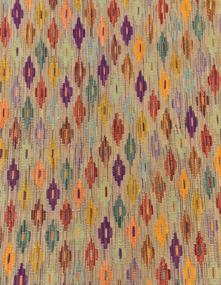 Detail image of  2' 10 x 4' 10  Hand Woven Kilim Modern Wool Rug