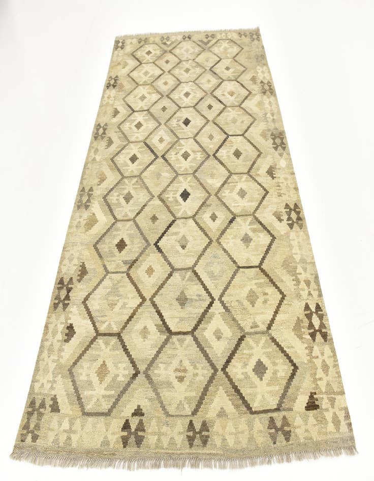 Detail image of  5' 6 x 8' 5  Hand Woven Kilim Modern Wool Rug