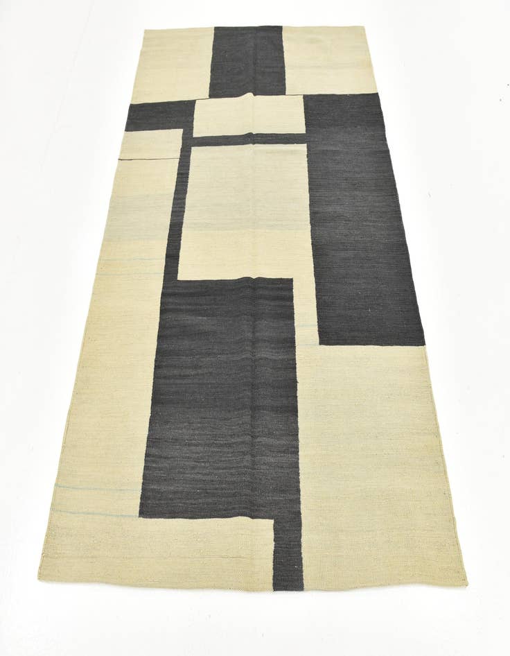 Detail image of  5' x 6' 4  Hand Woven Kilim Modern Wool Rug