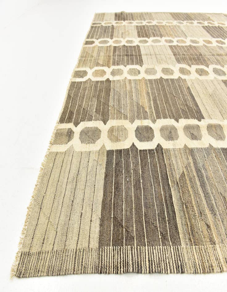 Detail image of  9' x 12' 3  Hand Woven Kilim Modern Wool Rug
