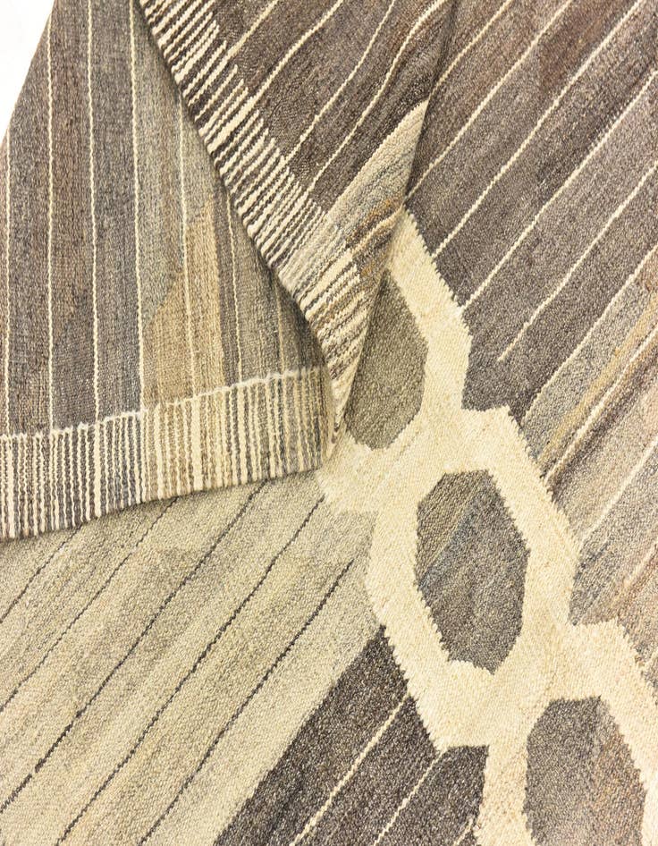 Detail image of  9' x 12' 3  Hand Woven Kilim Modern Wool Rug