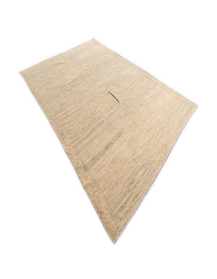 Detail image of  5' 8 x 8' 3  Hand Woven Kilim Modern Wool Rug