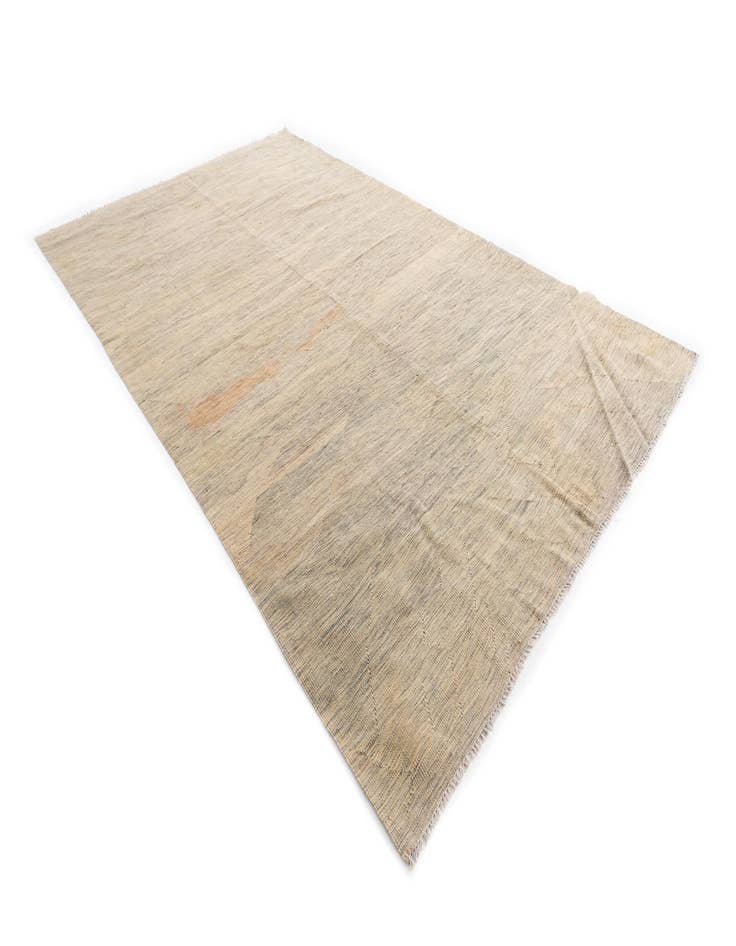 Detail image of  6' 3 x 10' 2  Hand Woven Kilim Modern Wool Rug