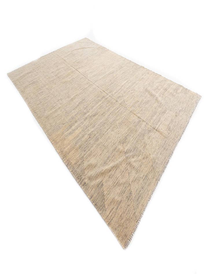 Detail image of 6' 7 x 9' 10 Hand Woven Kilim Modern Wool Rug