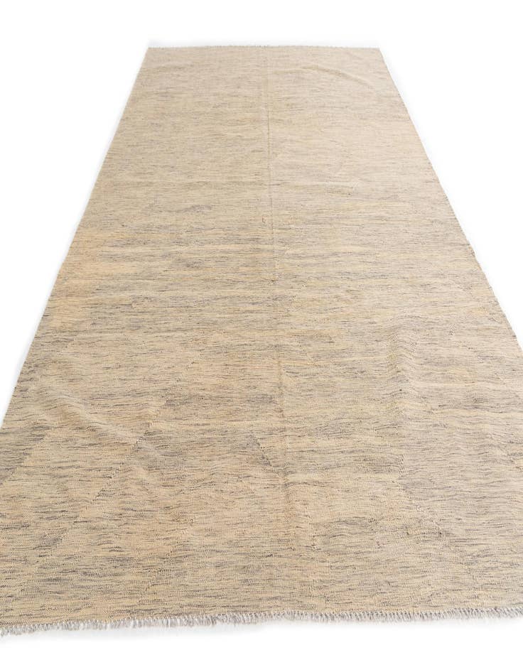 Detail image of 6' 7 x 9' 10 Hand Woven Kilim Modern Wool Rug