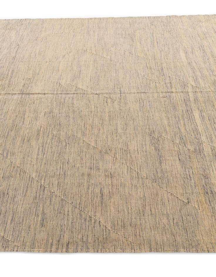 Detail image of 6' 7 x 9' 10 Hand Woven Kilim Modern Wool Rug