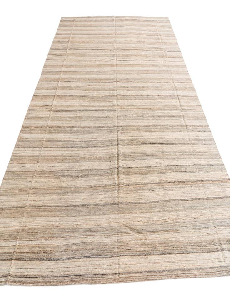 Detail image of  9' 10 x 12' 10  Hand Woven Kilim Modern Wool Rug