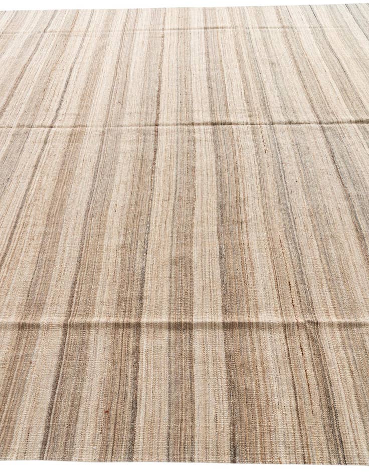 Detail image of  9' 10 x 12' 10  Hand Woven Kilim Modern Wool Rug