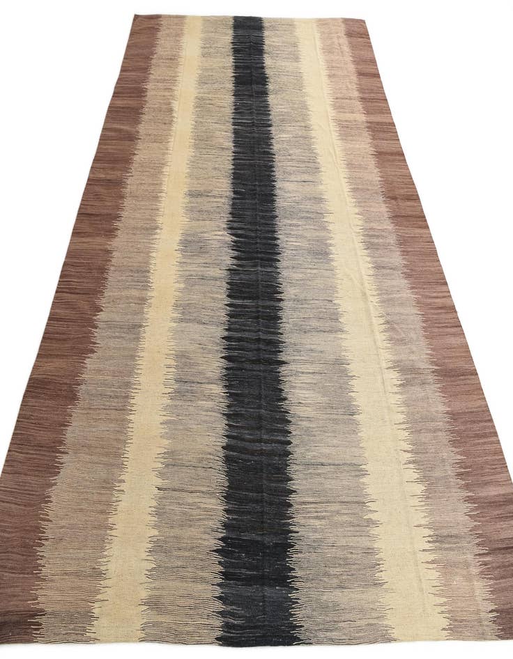 Detail image of  10' 1 x 13' 8  Hand Woven Kilim Modern Wool Rug