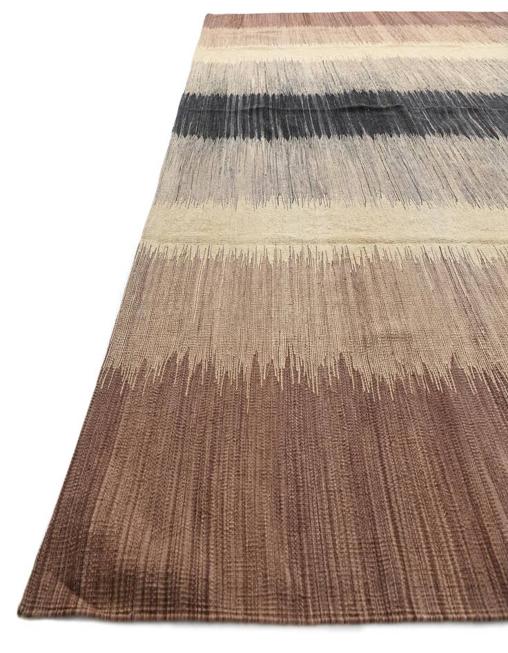 Detail image of  10' 1 x 13' 8  Hand Woven Kilim Modern Wool Rug