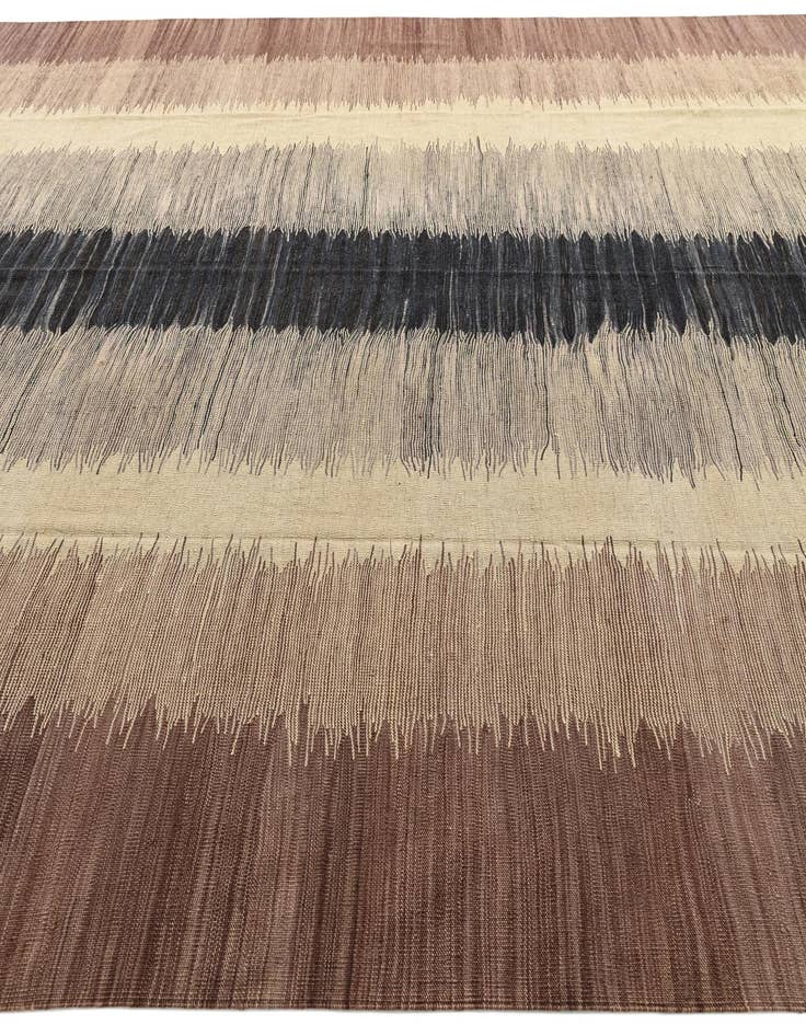 Detail image of  10' 1 x 13' 8  Hand Woven Kilim Modern Wool Rug