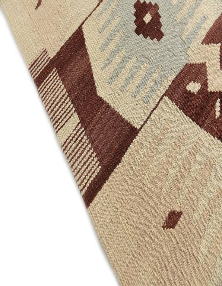 Detail image of  6' 8 x 9' 10  Hand Woven Kilim Modern Wool Rug