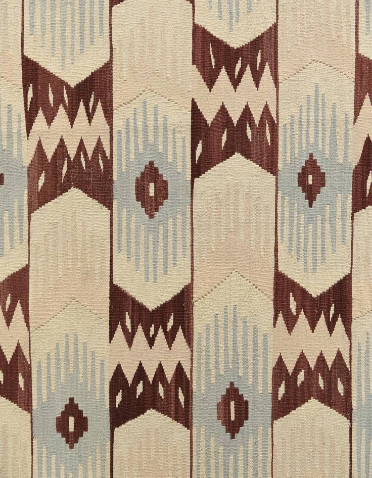 Detail image of  6' 8 x 9' 10  Hand Woven Kilim Modern Wool Rug