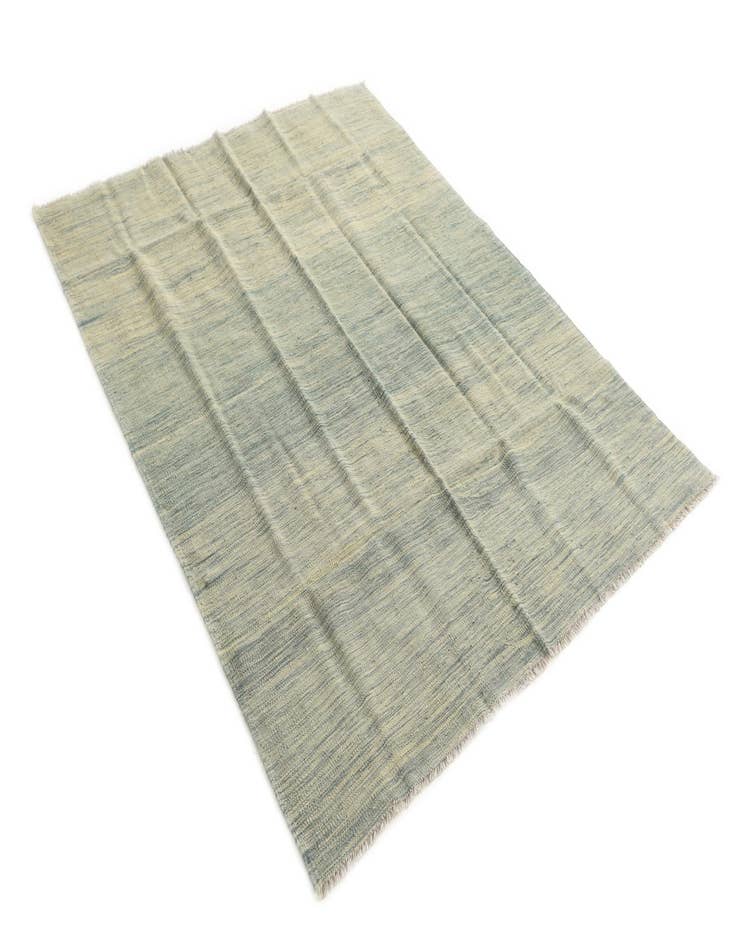 Detail image of  5' x 6' 6  Hand Woven Kilim Modern Wool Rug