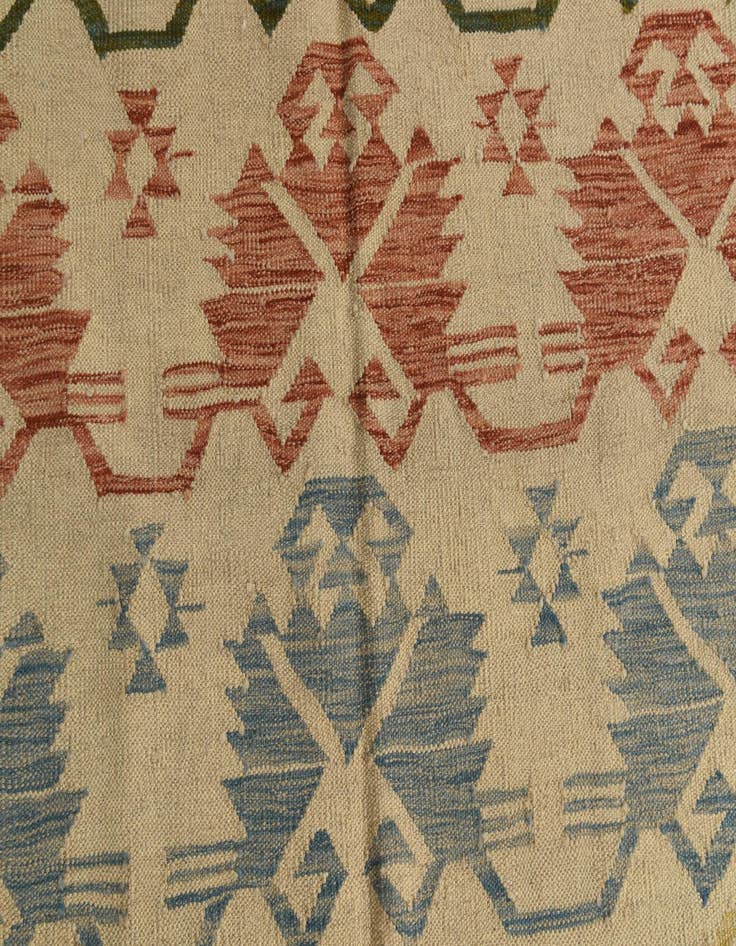 Detail image of  6' 9 x 9' 9  Hand Woven Kilim Modern Wool Rug