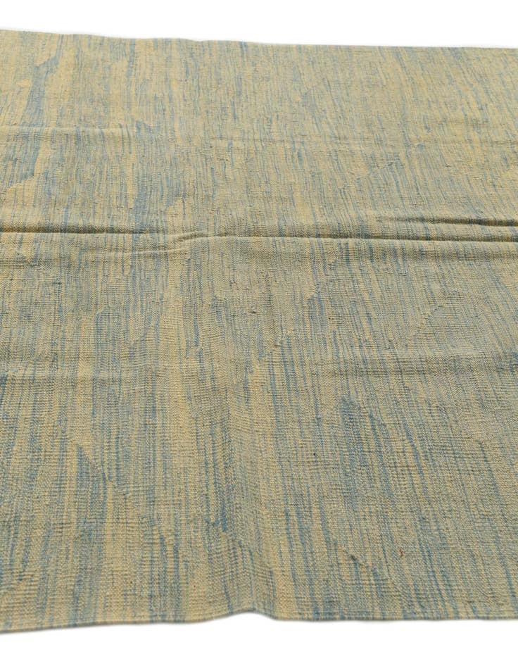 Detail image of  4' 10 x 6' 5  Hand Woven Kilim Modern Wool Rug