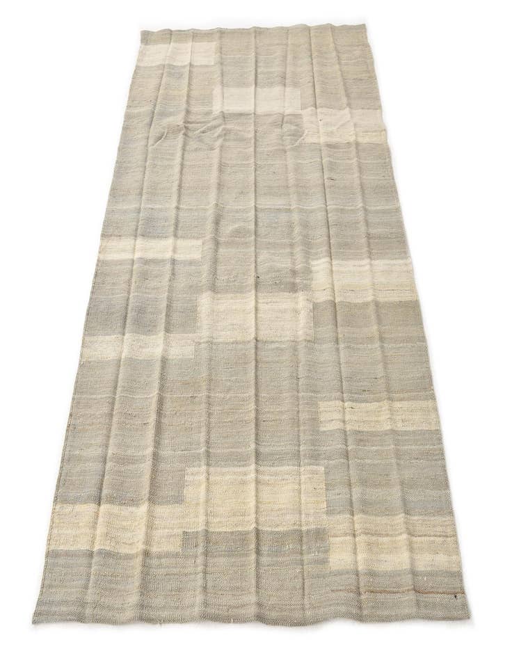 Detail image of  4' 1 x 5' 8  Hand Woven Kilim Modern Wool Rug