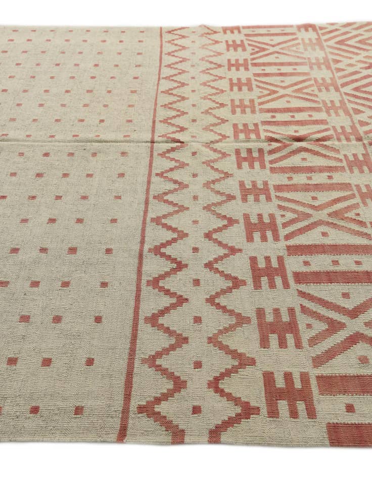 Detail image of  7' 1 x 9' 5  Hand Woven Kilim Modern Wool Rug