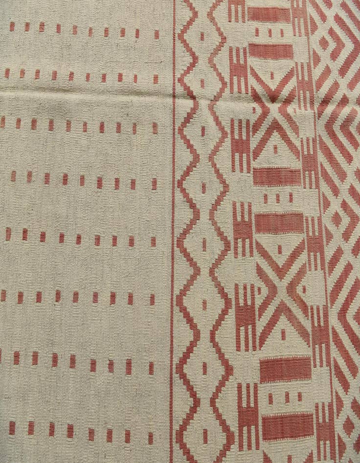 Detail image of  7' 1 x 9' 5  Hand Woven Kilim Modern Wool Rug