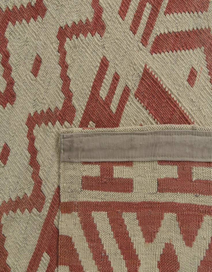 Detail image of  7' 1 x 9' 5  Hand Woven Kilim Modern Wool Rug
