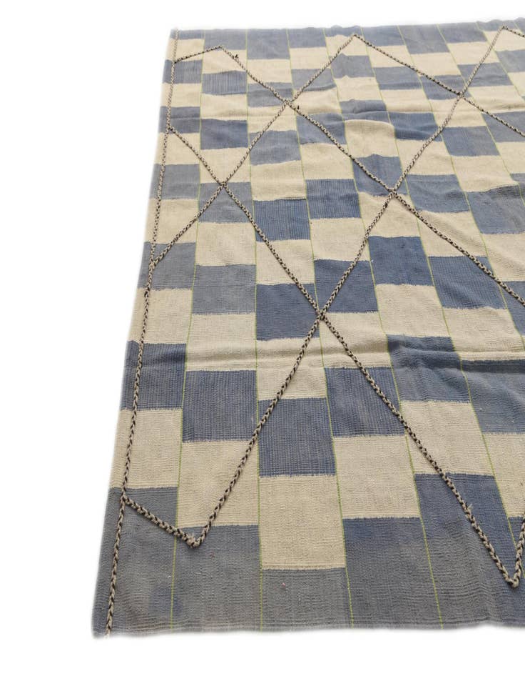 Detail image of  8' 5 x 10'  Hand Woven Kilim Modern Wool Rug