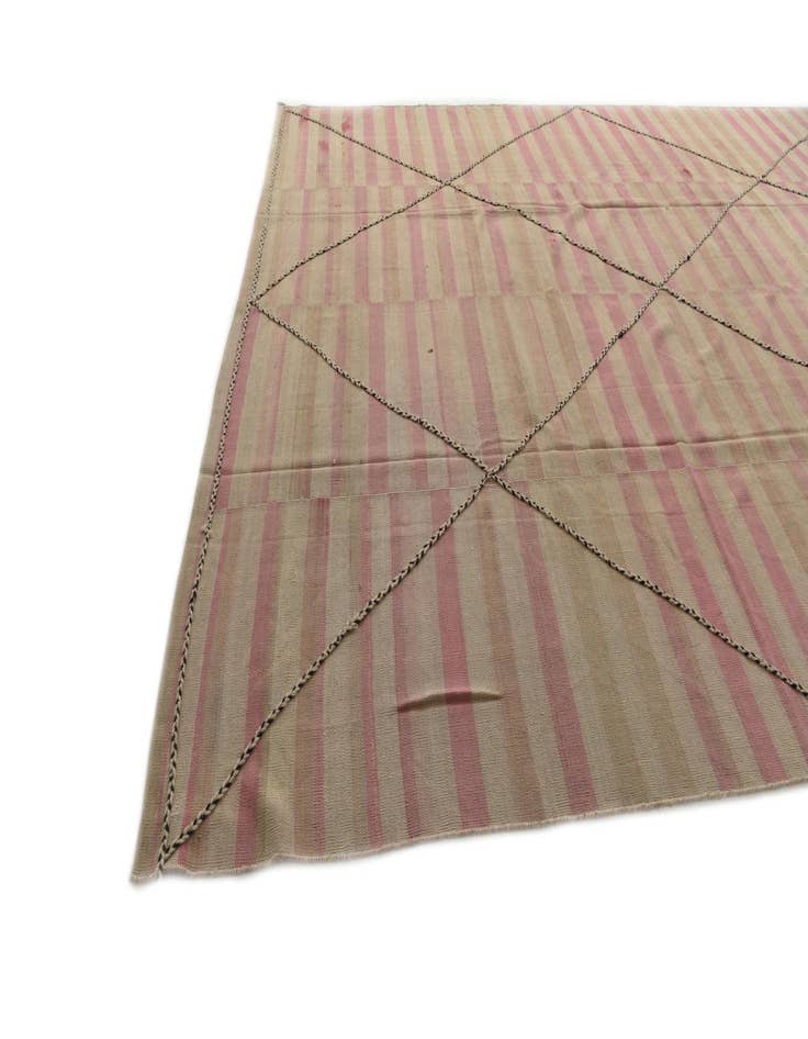 Detail image of  9' 4 x 12' 9  Hand Woven Kilim Modern Wool Rug