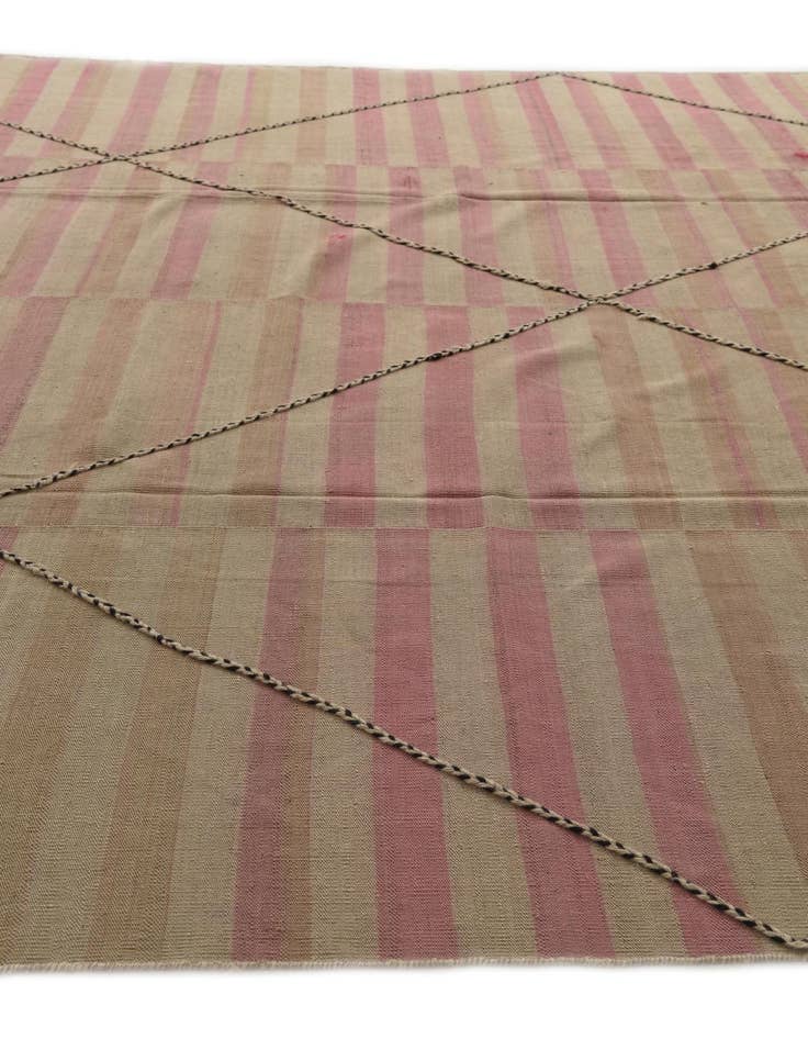 Detail image of  9' 4 x 12' 9  Hand Woven Kilim Modern Wool Rug