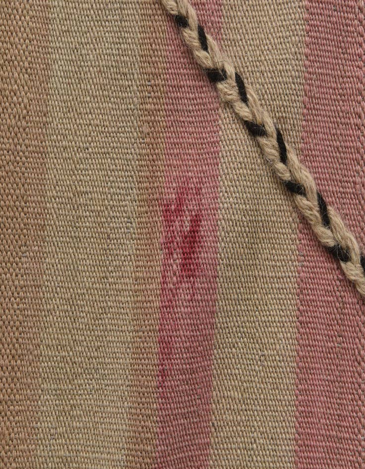 Detail image of  9' 4 x 12' 9  Hand Woven Kilim Modern Wool Rug