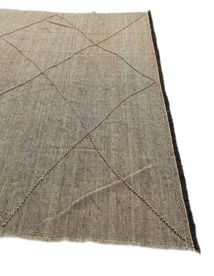 Detail image of  8' 6 x 9' 8  Hand Woven Kilim Modern Wool Rug