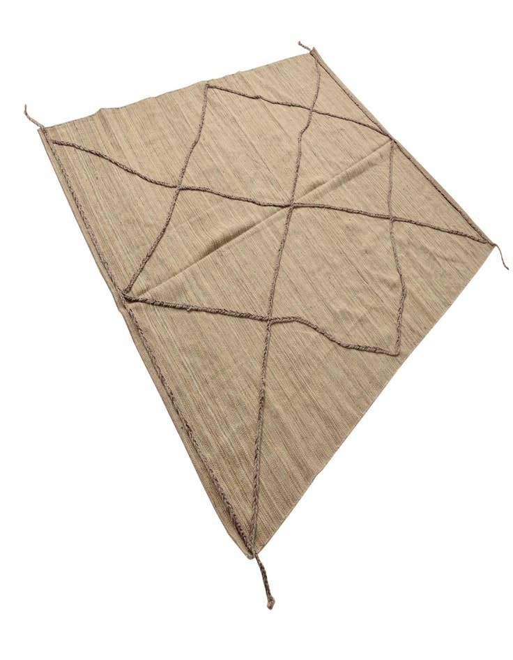 Detail image of  6' 2 x 8' 4  Hand Woven Kilim Modern Wool Rug