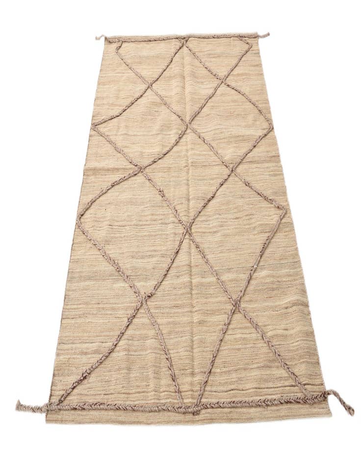 Detail image of  4' 2 x 6' 4  Hand Woven Kilim Modern Wool Rug