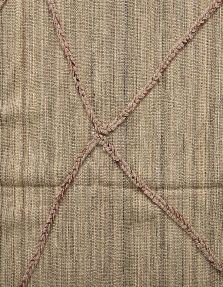 Detail image of  5' x 6' 6  Hand Woven Kilim Modern Wool Rug