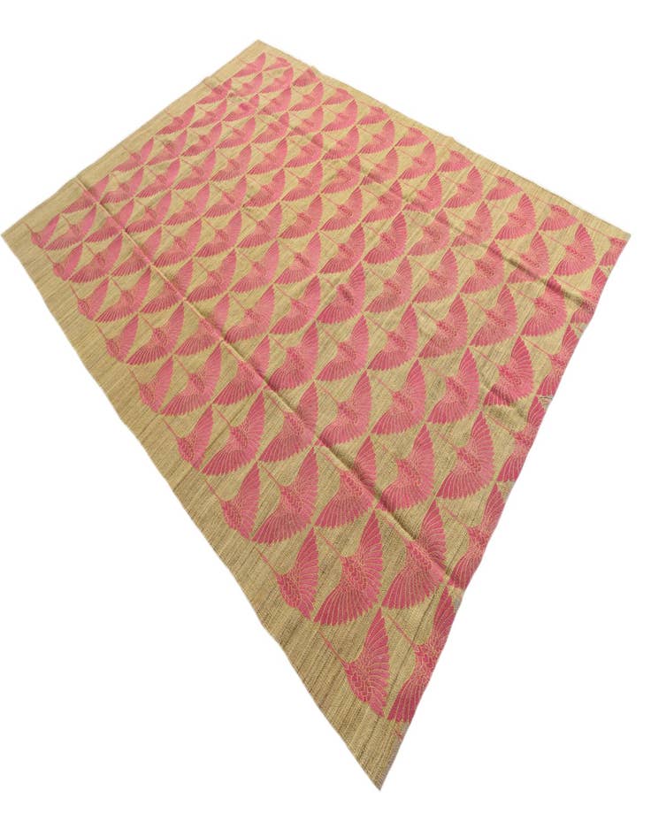 Detail image of  7' 3 x 9' 10  Hand Woven Kilim Modern Wool Rug