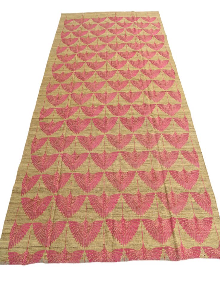 Detail image of  7' 3 x 9' 10  Hand Woven Kilim Modern Wool Rug