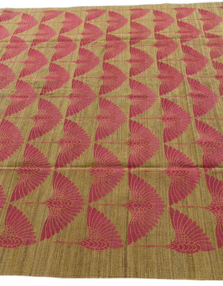 Detail image of  7' 3 x 9' 10  Hand Woven Kilim Modern Wool Rug