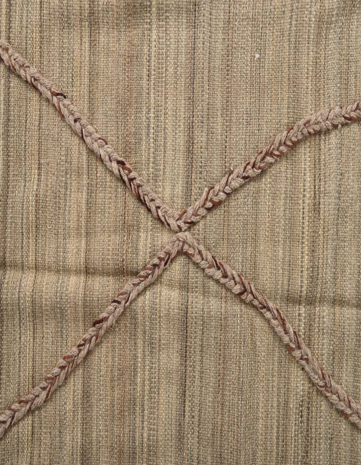 Detail image of  5' x 8'  Hand Woven Kilim Modern Wool Rug