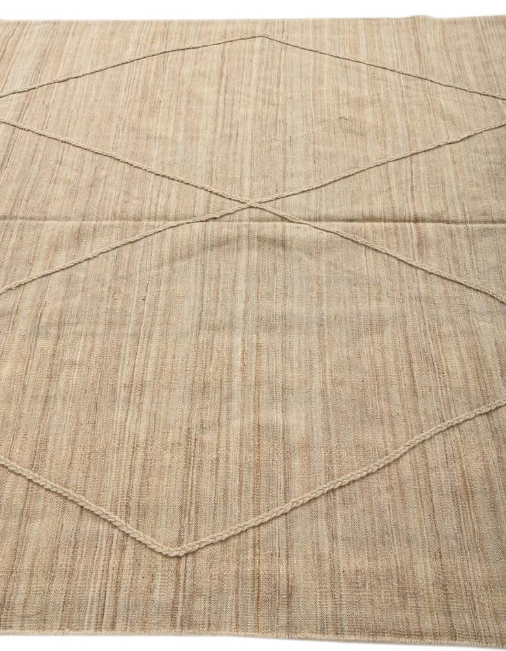 Detail image of  6' 4 x 9' 8  Hand Woven Kilim Modern Wool Rug