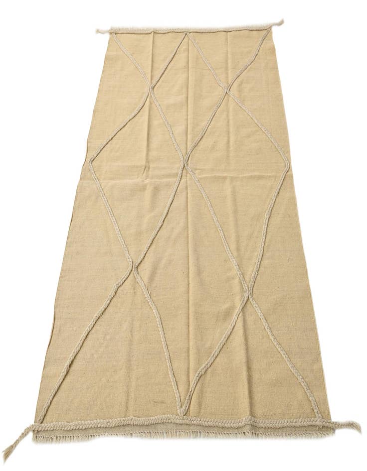 Detail image of  4' 2 x 6' 1  Hand Woven Kilim Modern Wool Rug