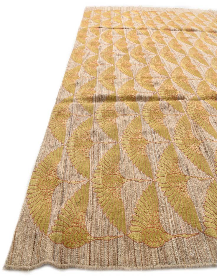 Detail image of  9' 2 x 12' 8  Hand Woven Kilim Modern Wool Rug