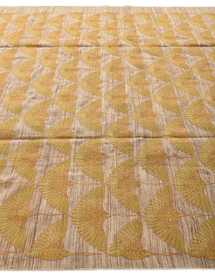 Detail image of  9' 2 x 12' 8  Hand Woven Kilim Modern Wool Rug