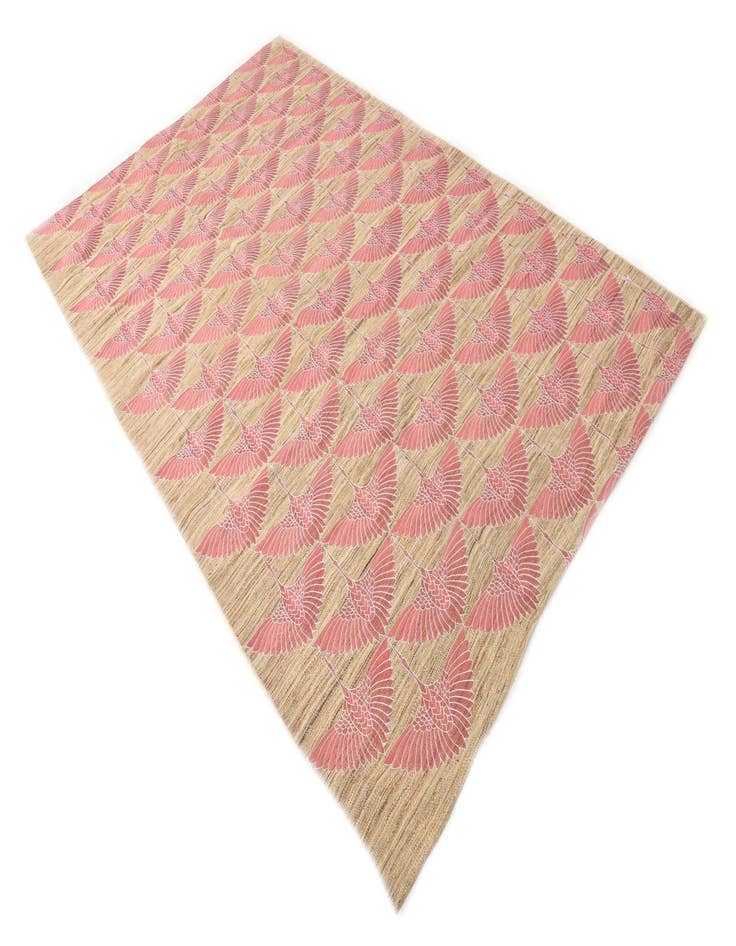 Detail image of  6' 1 x 9' 10  Hand Woven Kilim Modern Wool Rug