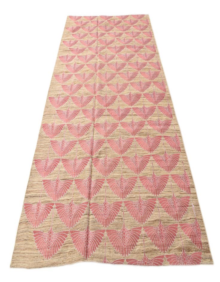 Detail image of  6' 1 x 9' 10  Hand Woven Kilim Modern Wool Rug