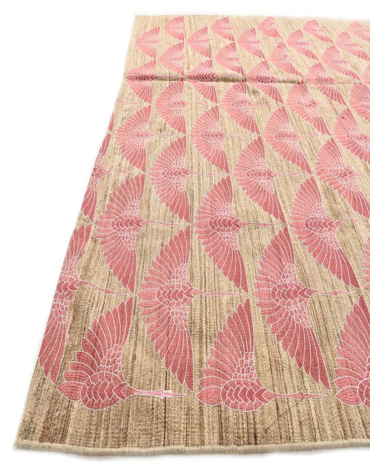 Detail image of  6' 1 x 9' 10  Hand Woven Kilim Modern Wool Rug